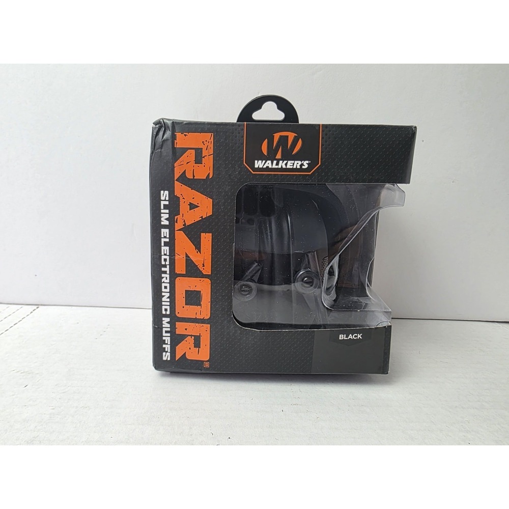 Walkers Razor slim electronic muffs New black‎ NRR23DB hearing protection